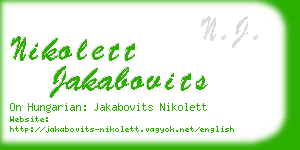 nikolett jakabovits business card